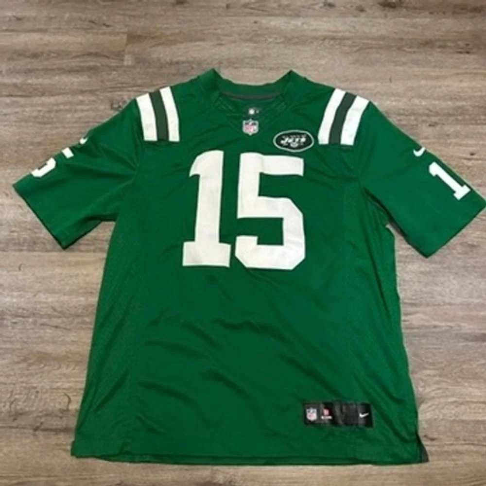 Nike NFL New York Jets Brandon Marshall 15 Jersey Green Mens Large 448591-312