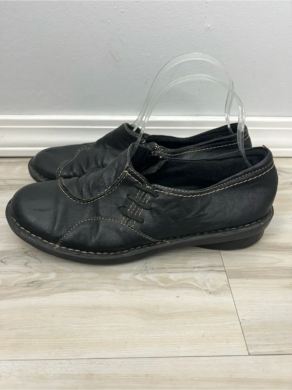 Clarks Leather Slip On Shoes