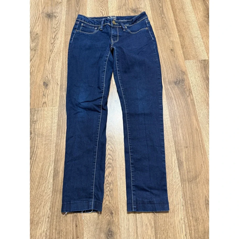 YMI Girl Jeans Girls Size 16 Dark Wash Denim Straight Leg Stretch Excellent