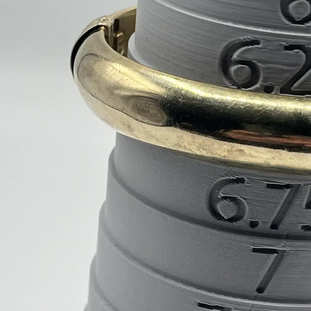 Sterling Silver 925 Gold Vermeil Veronese Italy Hinged Clamper Bracelet Vintage