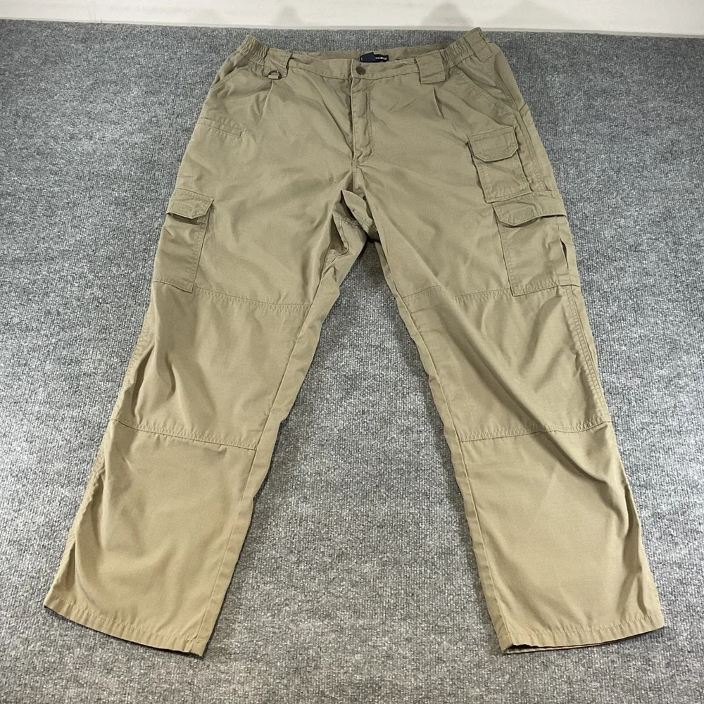 5.11 Tactical Cargo Pants Mens 40x32 Khaki Ripstop Utility Hiking Work Pants