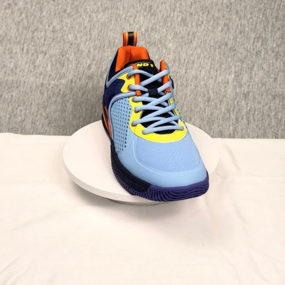 AND1 Delta‎ TPR Basketball Shoes Blue Purple Orange AD90202MLDU Mens Size 8 NEW