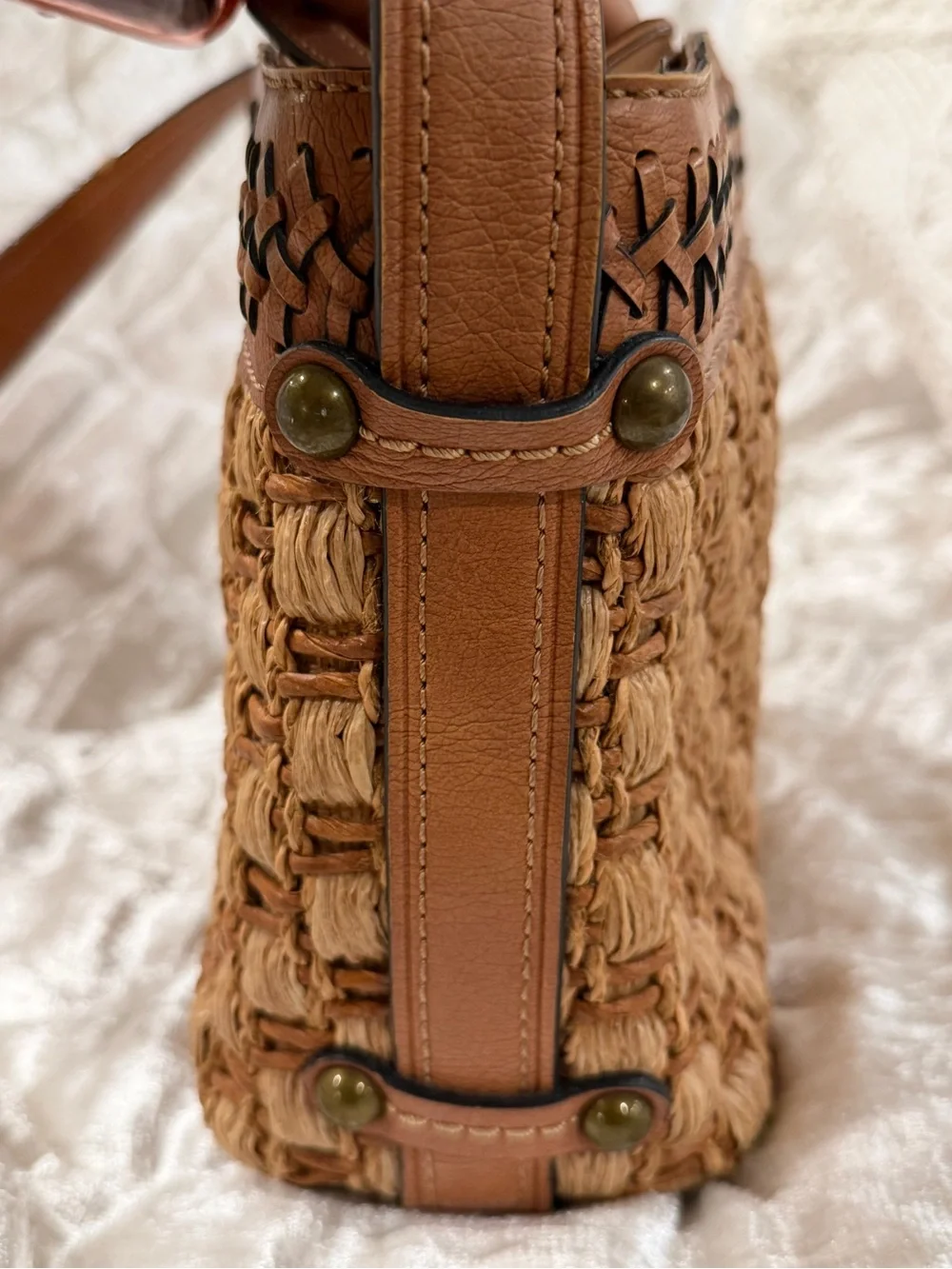 Fossil woven raffia