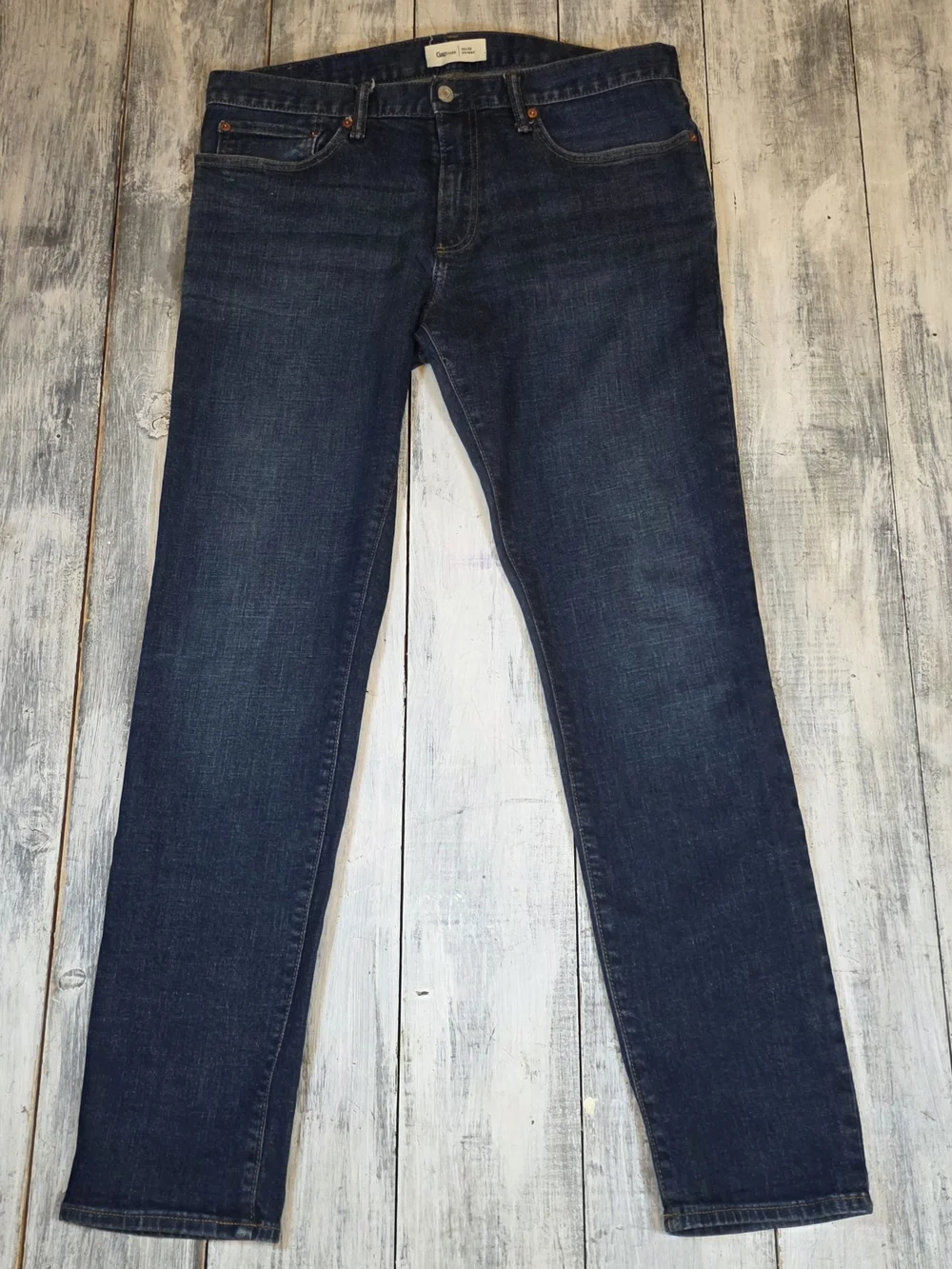 Gap 1969 Men's Skinny Jeans - Dark Indigo Stretch Denim 34x32