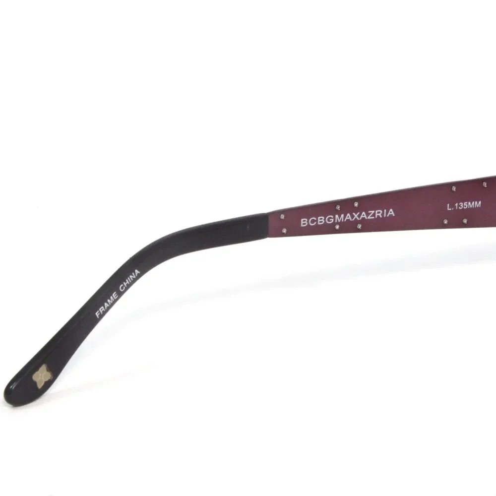 BCBGMaxazria Antonia Eyeglasses Frames Womens 53-15-135 Burgundy Rectangular