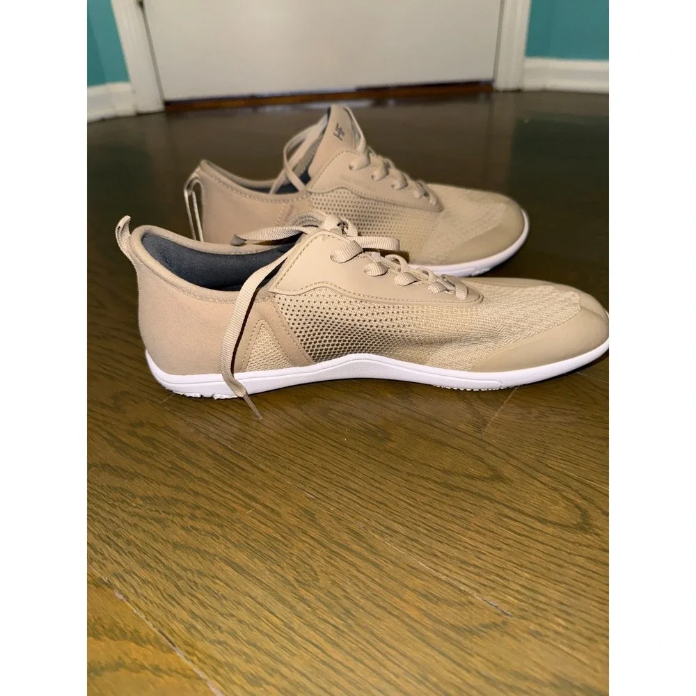 Hike Footwear HF Stride Barefoot Shoes Beige Minimalist Sneakers Womens 10-10.5