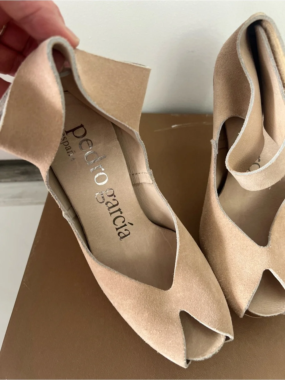 Pedro Garcia suede peep