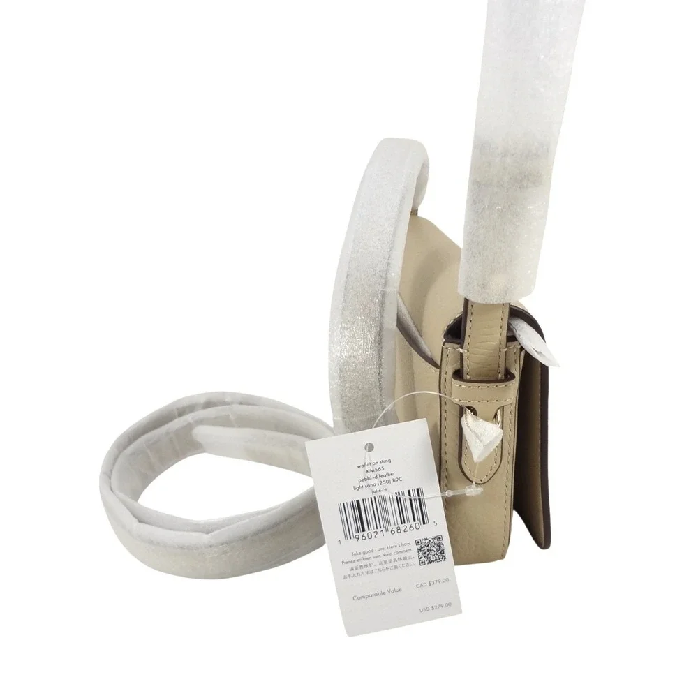 Kate Spade New York‎ Juliette Light Sand Pebbled Leather Crossbody KM565