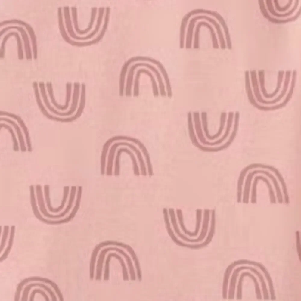 Hanna Andersson HannaSoft Pajamas Blush Pink Rainbow Size 4 NWT