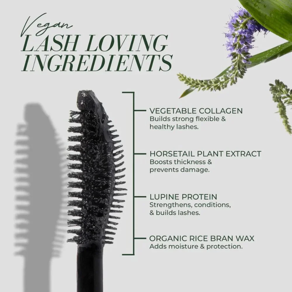 Fitglow Beauty Vegan Good Lash+ Mascara in Black OR Rich Navy NIB