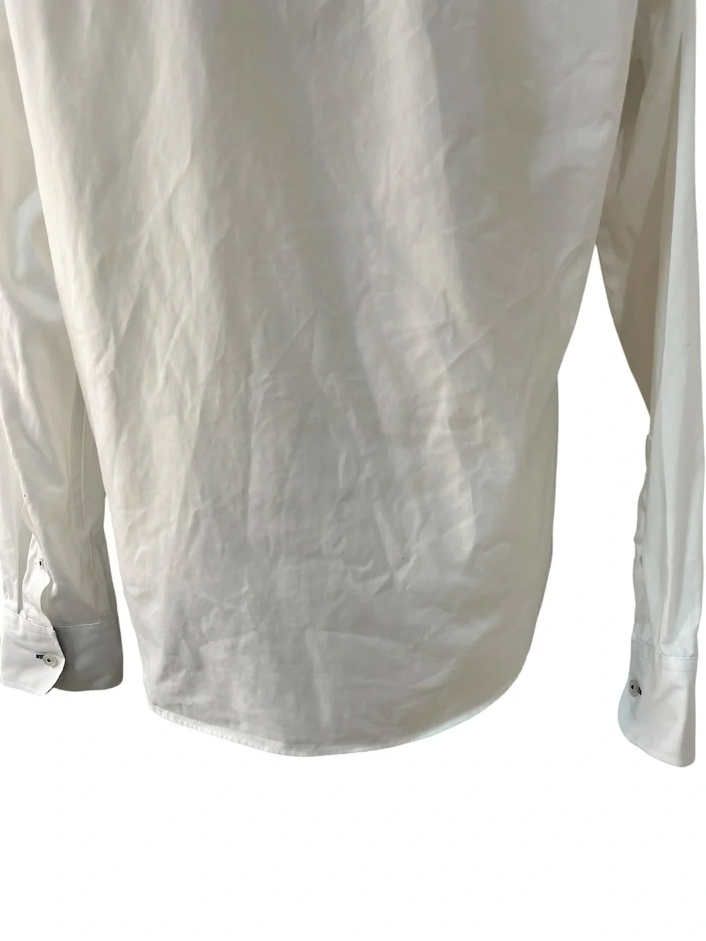 UNTUCKit Las Cases Wrinkle Free Slim Fit Button Down Shirt White Blue