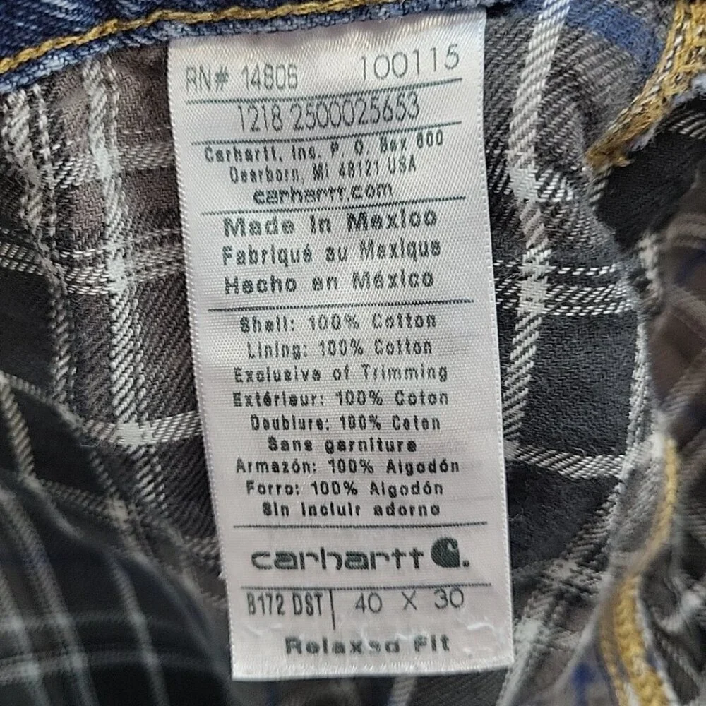Carhartt preowned discoloration seen