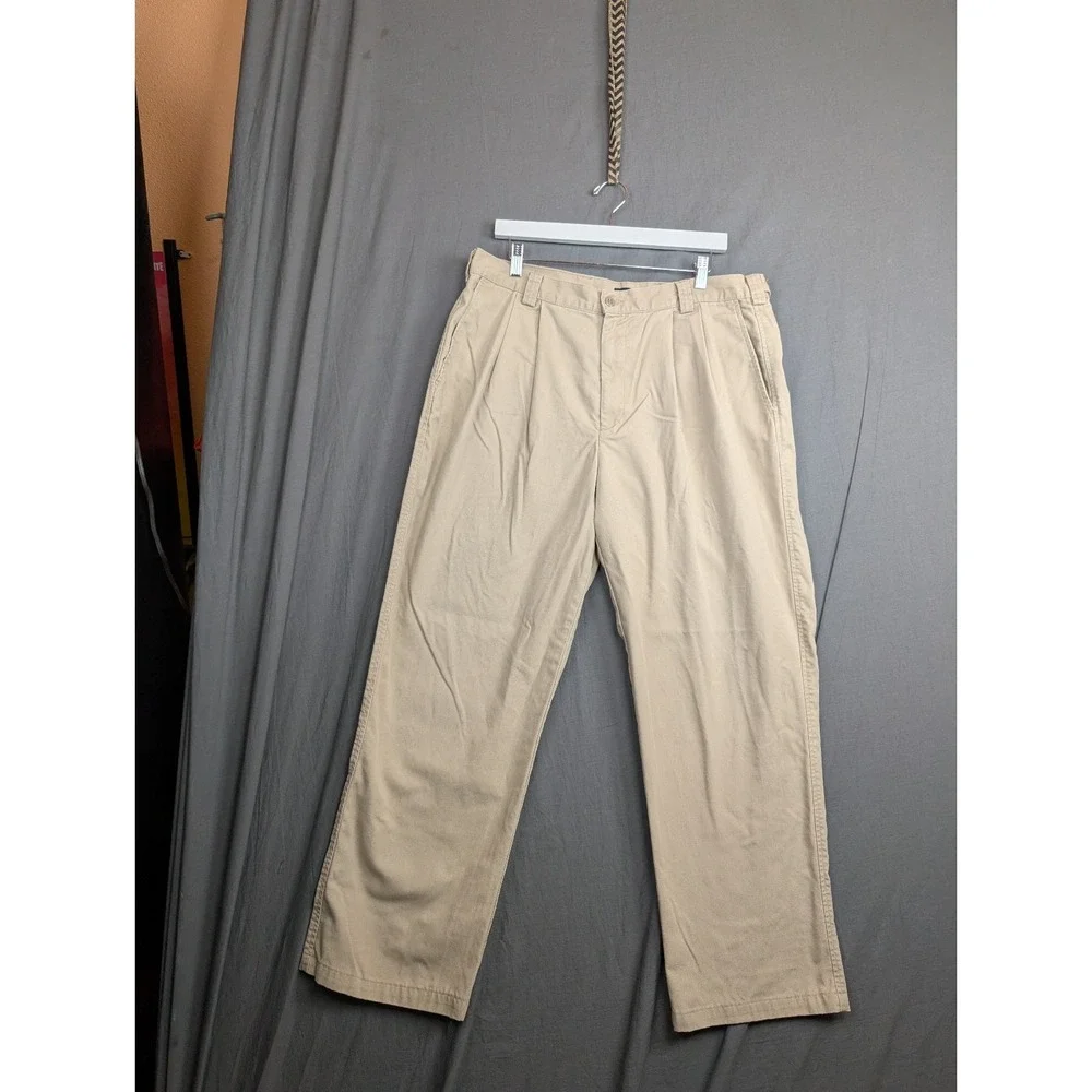Dockers Khaki‎ Straight Fit Tech Pants Performance Size 38x32 Mens Solid