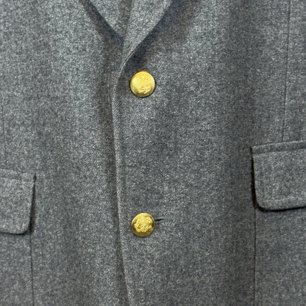 Neil Martin for The Broadway Vintage 1990's 100% Wool Sport Coat‎ Gray 44L Gold