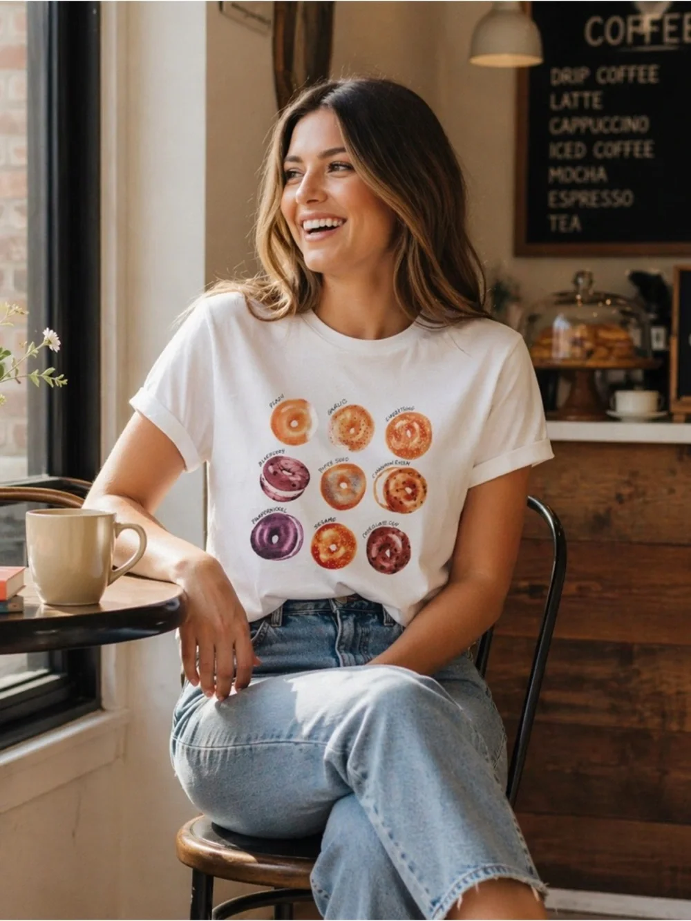 J.Crew Collection Bagel Graphic Tee 🥯