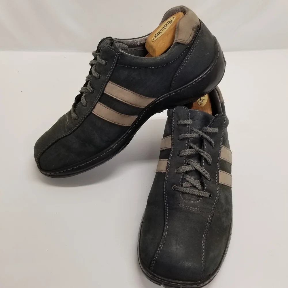 Sketchers Critics 60043 Mens Size 12 Gray Leather Sneakers Lace Up Drivi…