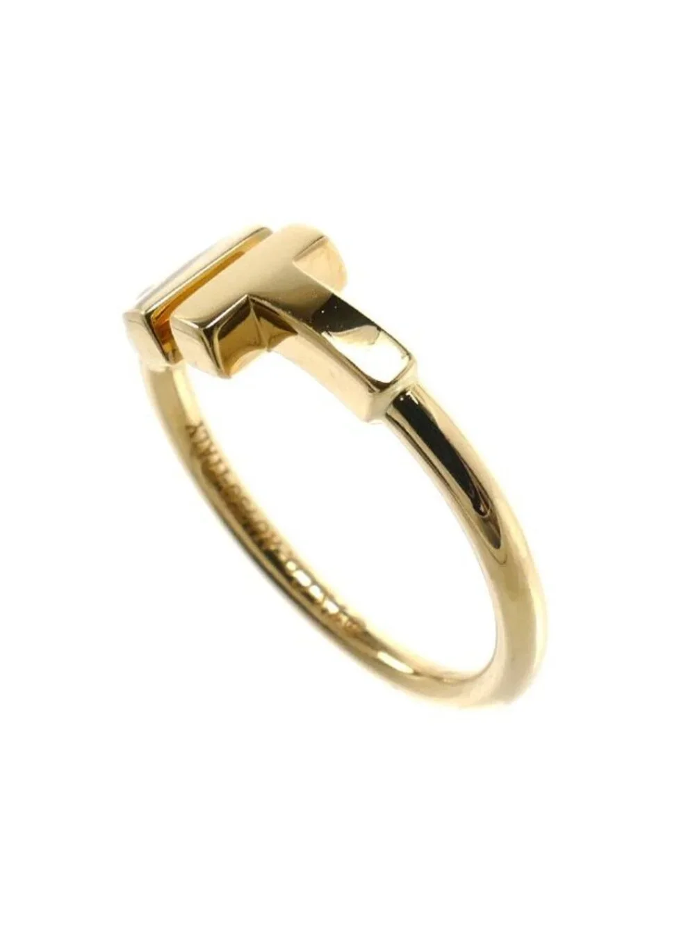 Tiffany & Co 18k Yellow Gold T Wire Ring