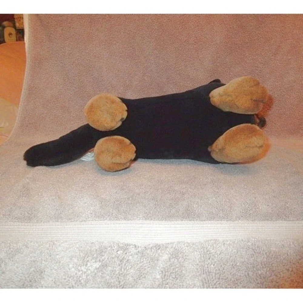 Vtg Ganz Dachshund Dog Plush Stuffed Animal Wiener Sausage Doxie Badger 18