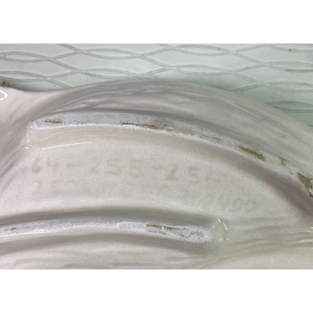 Vintage California Pottery 4 Piece Chip Dip Lazy Susan Gold Rose‎ 13