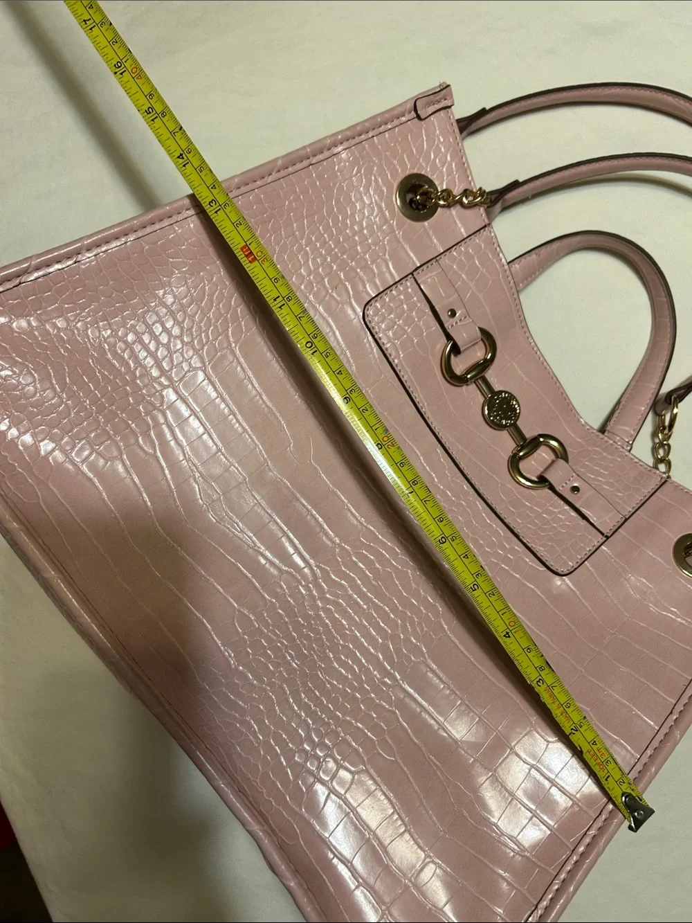 Anne Klein croc embossed