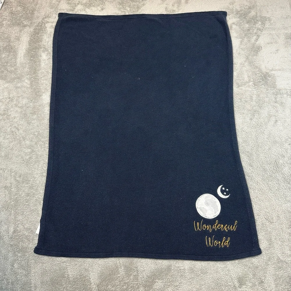 Silver Cloud 100% Cotton Navy Blue 27x35in‎ Knit 