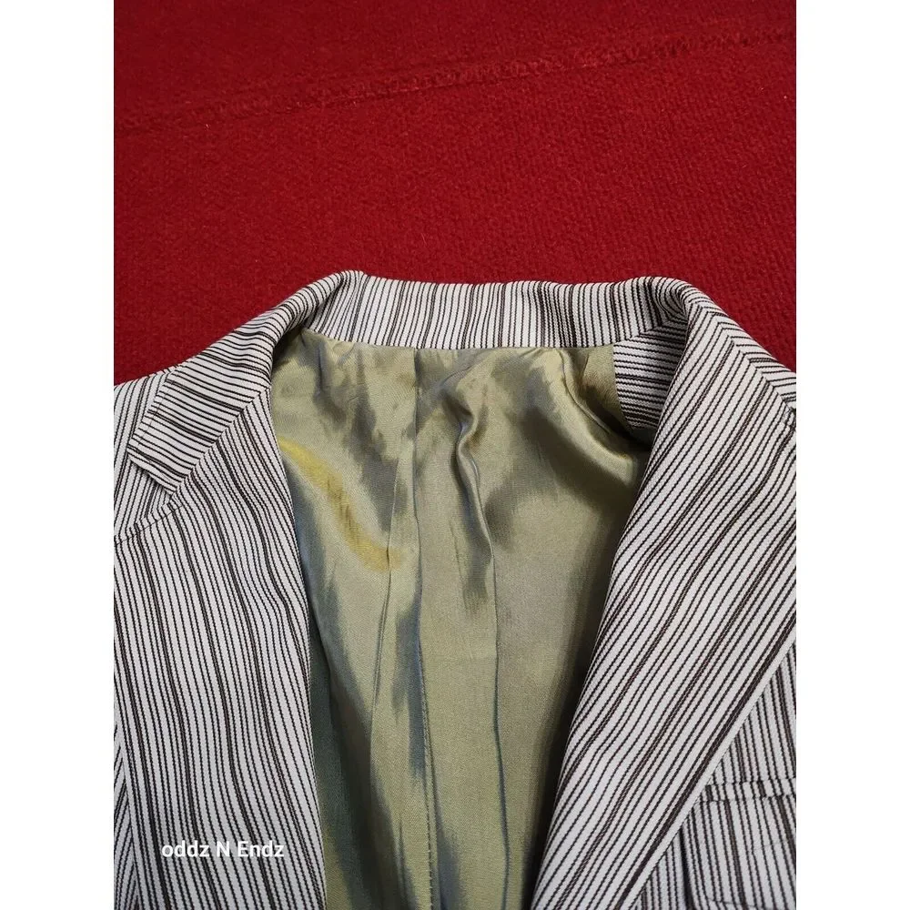 Niver Western Wear Mens Striped Blazer Jacket 38‎