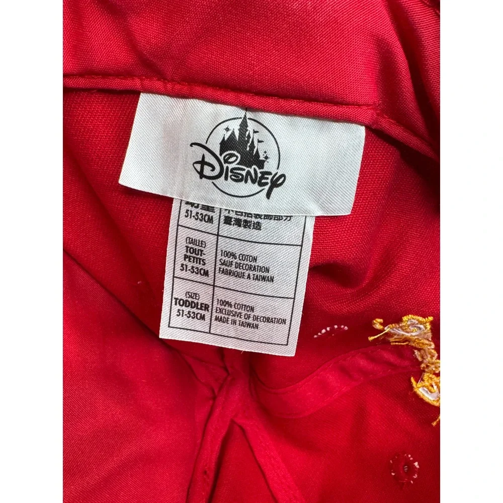Disney Parks Mickey Mouse Toddler Baseball Cap Hat‎ Red Black Oh Boy!