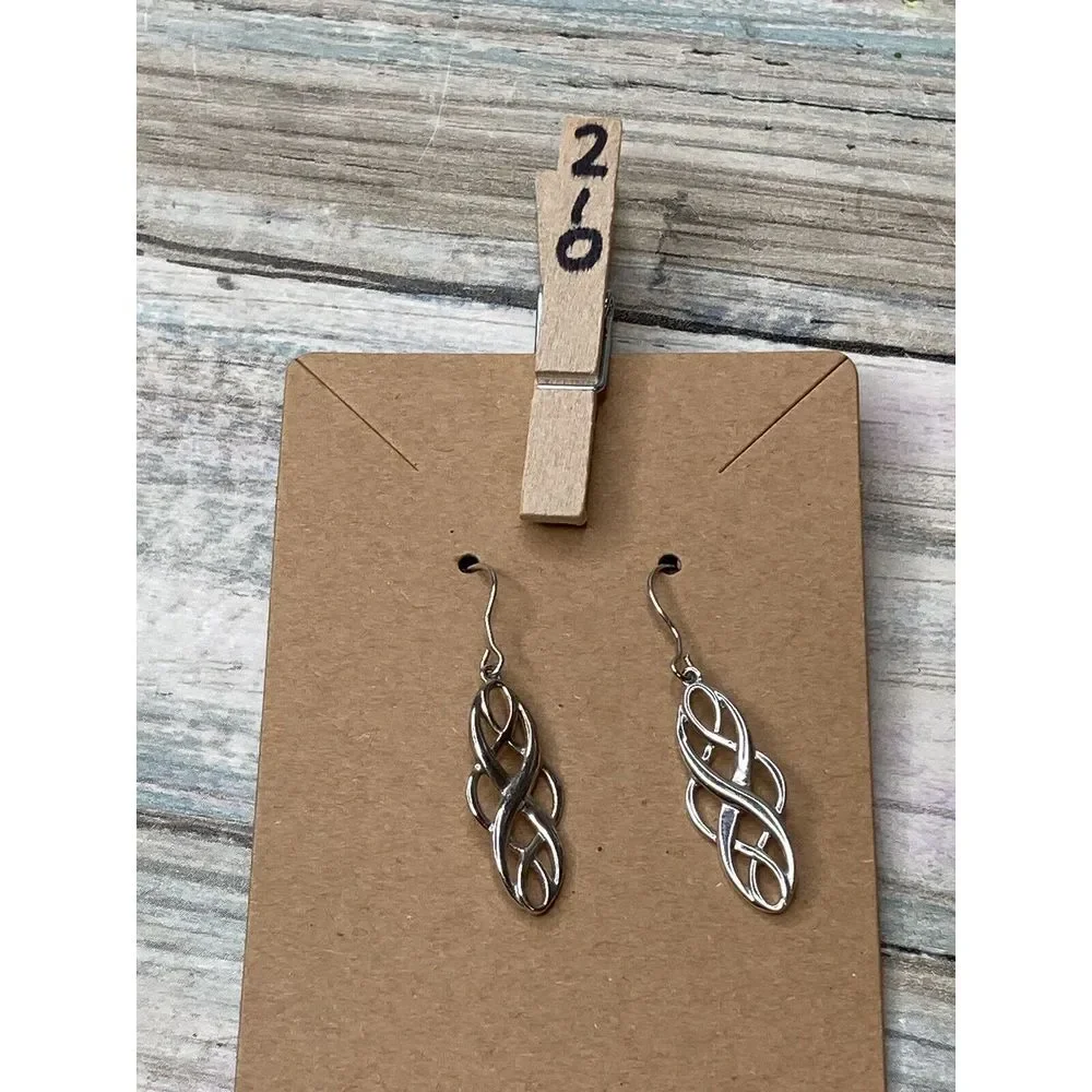 Celtic Knot‎ Sterling Silver 925 Earrings NWOT Dangle