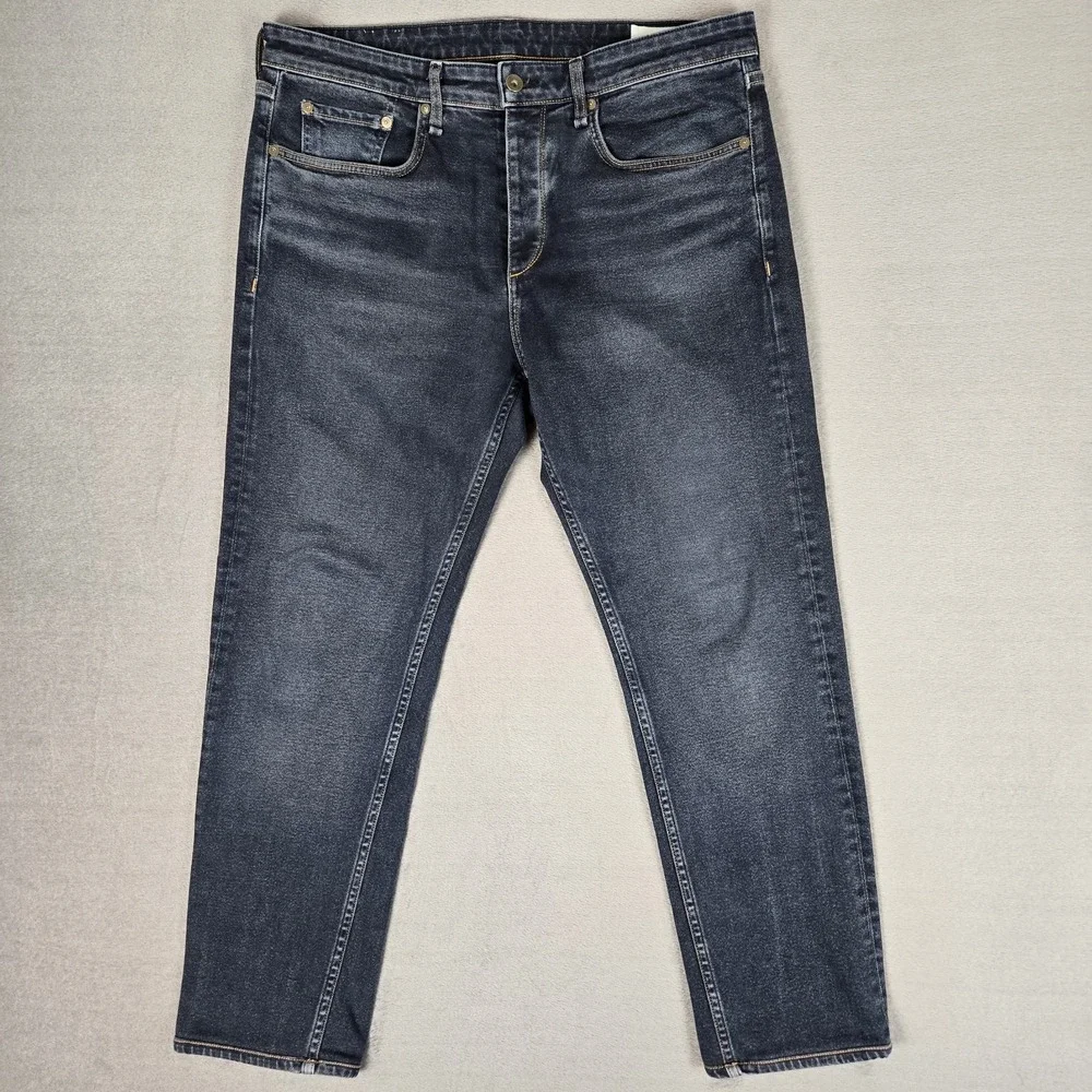 Rag & Bone Fit 2 Jeans Mens 34x28‎ Slim Straight Scout Dark Wash Blue Denim