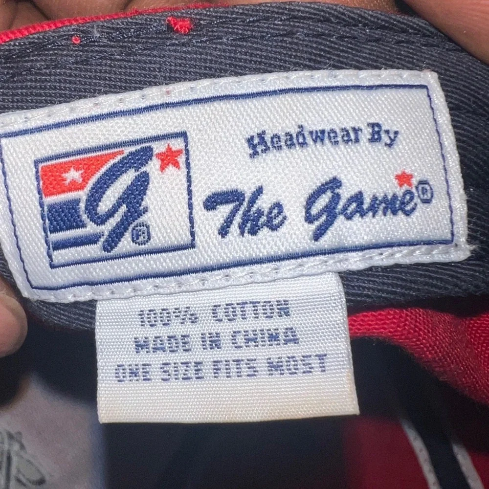 Budweiser Red Baseball Cap The Game Adjustable Hat Vintage Style Script Logo