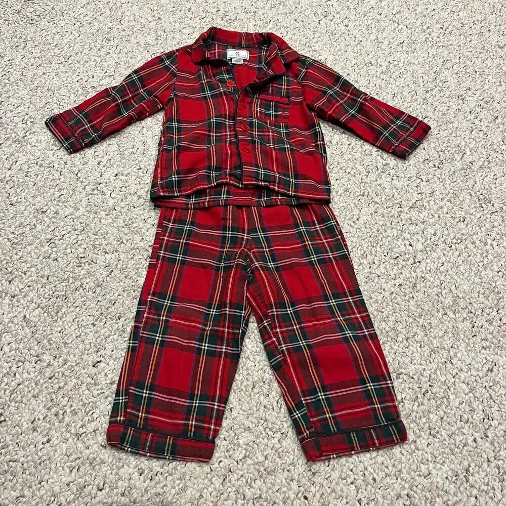 Petite Plume Kids Flannel Pajamas 2 Plaid Cozy Holiday Christmas Fall Classic