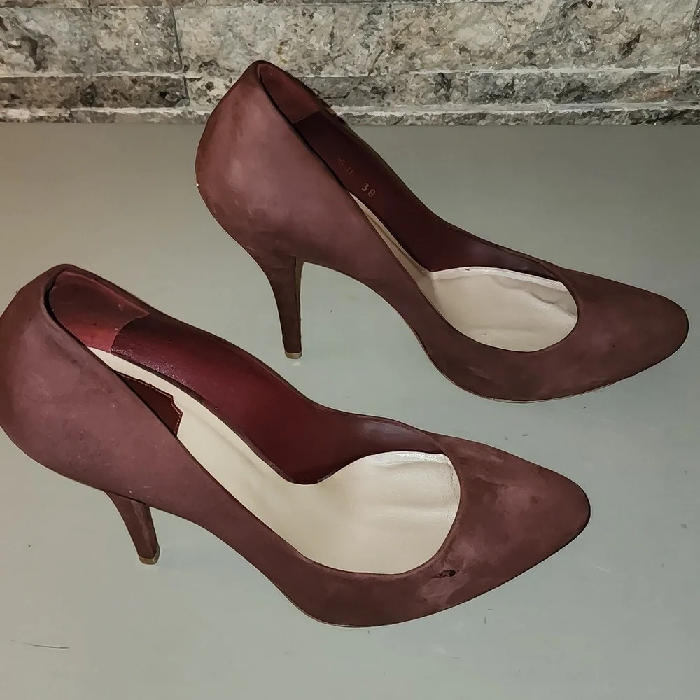 Dior Elegant Burgundy Stiletto  High Heels