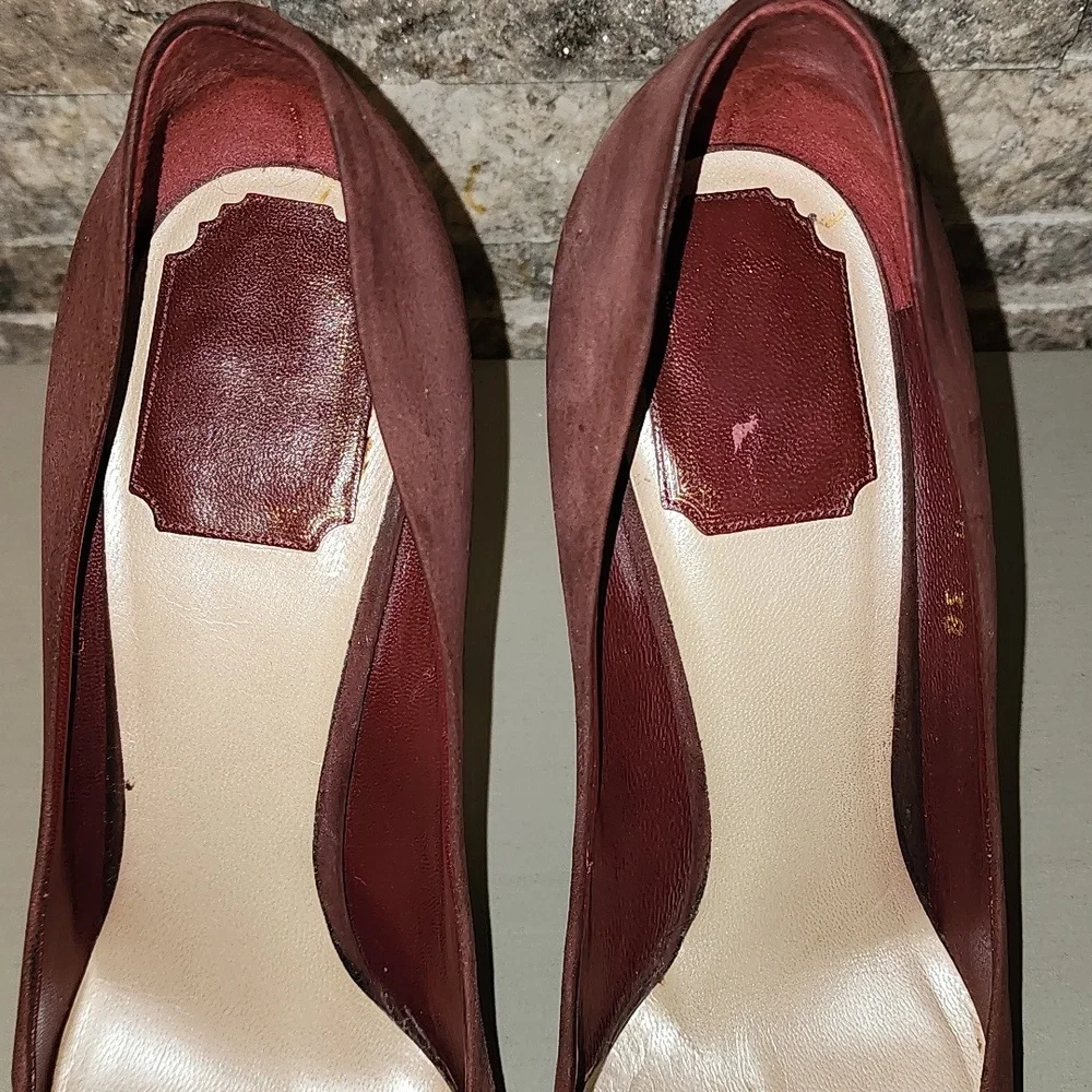 Dior Elegant Burgundy Stiletto  High Heels
