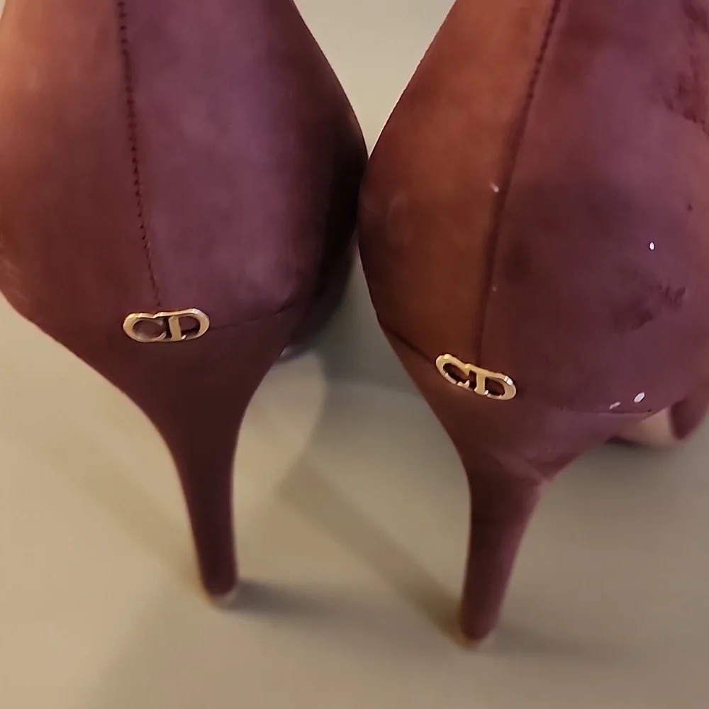 Dior Elegant Burgundy Stiletto  High Heels