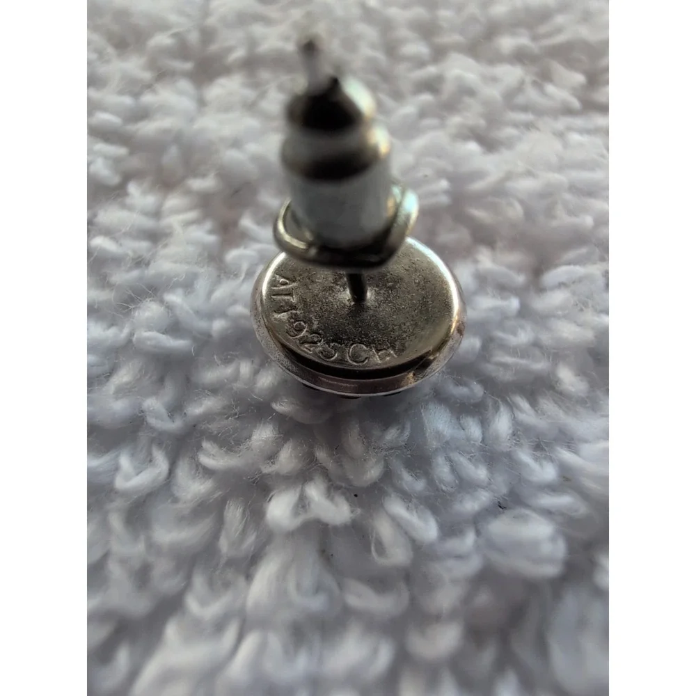 Lovely Confetti Colors CZ 925 Sterling‎ Silver Round Stud Earrings