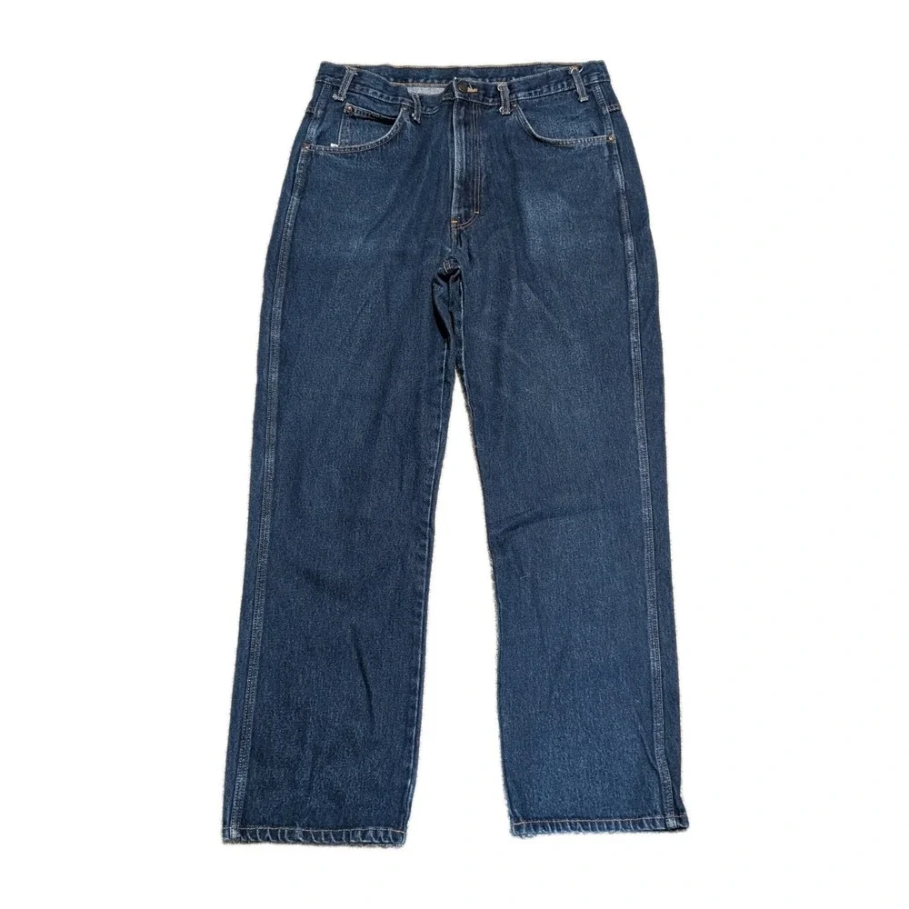 Dickies Men's Straight Leg Carpenter Denim Jeans 38x32‎ Relaxed Fit Dark Blue