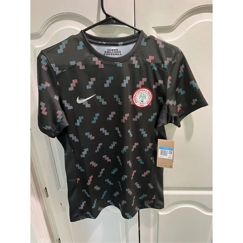 Nike Football World Cup 23 Nigeria Stadium home jersey in black Size medium