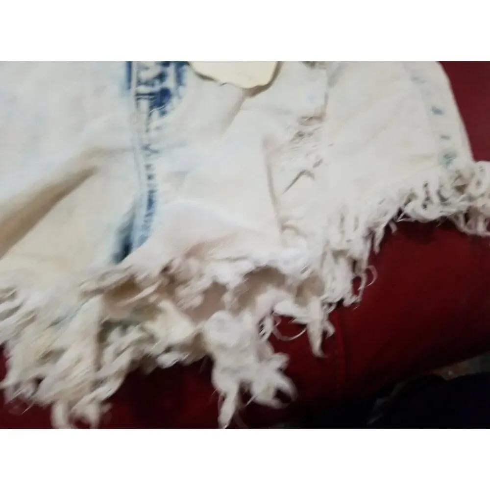 Altarid State Womens‎ Cloud Discolored Frayed Short Cloud Wash Boho 26