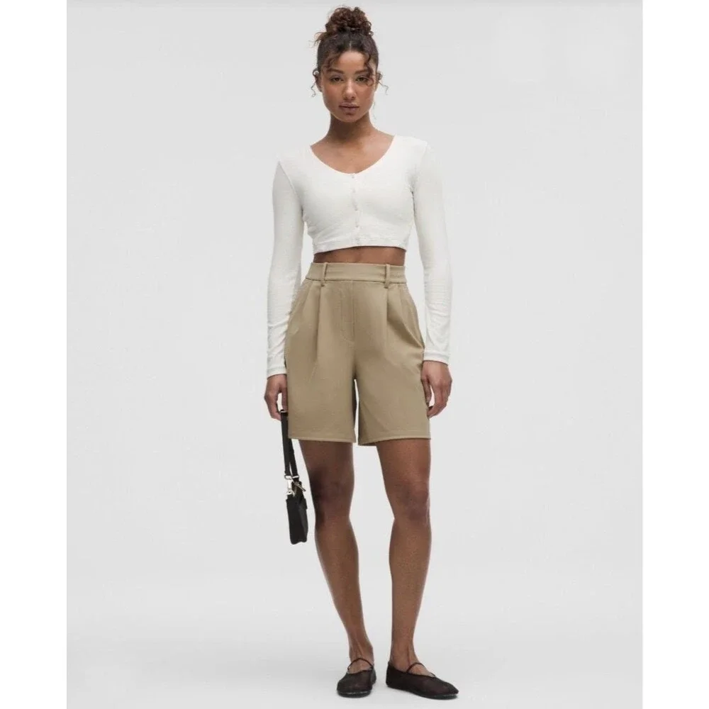 Lululemon Daydrift Pleated High Rise Shorts 7