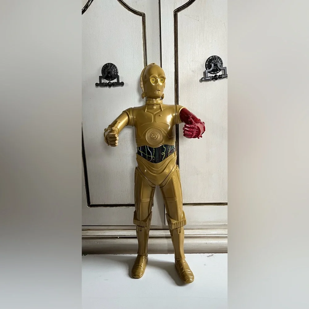 Star Wars The Force Awakens C-3PO Red Arm Action Figure 18” 2015 Jakks Pacific
