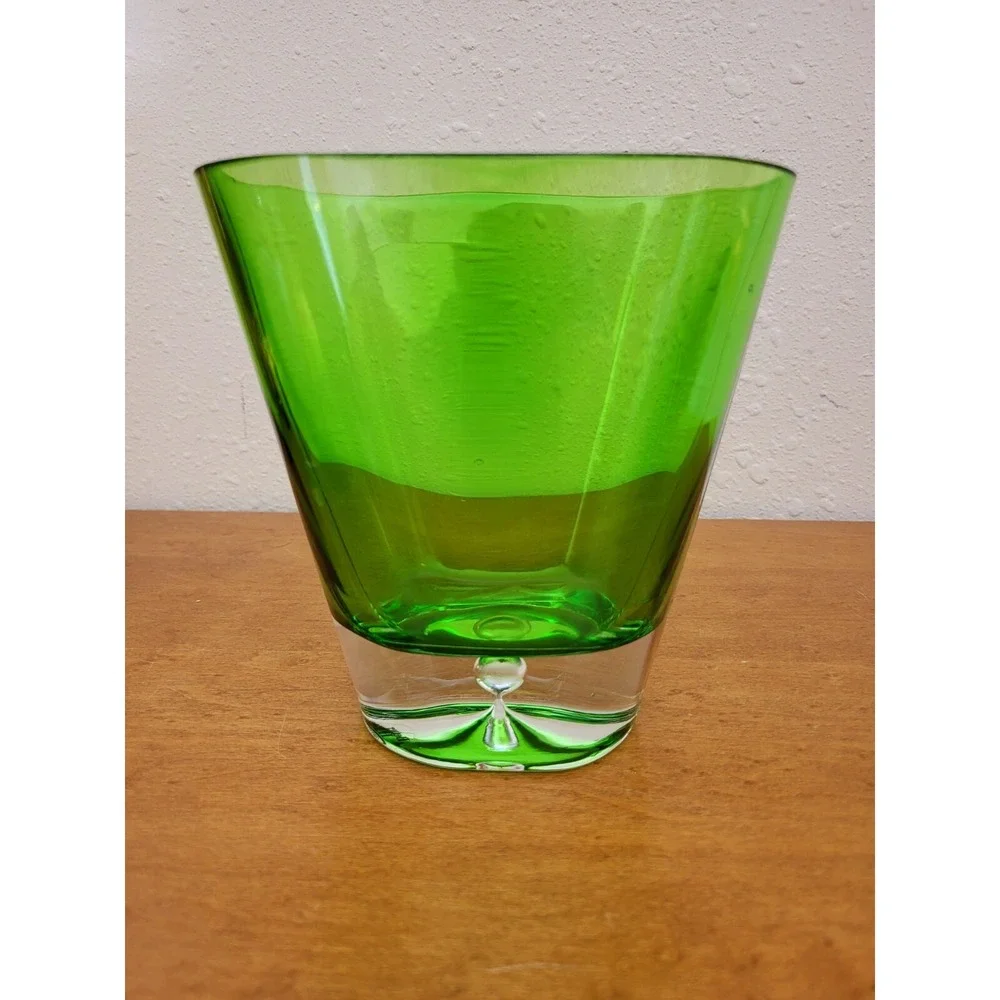 Controlled Bubble Emerald Green Oval Glass Vase - Better Homes & Gardens FTD