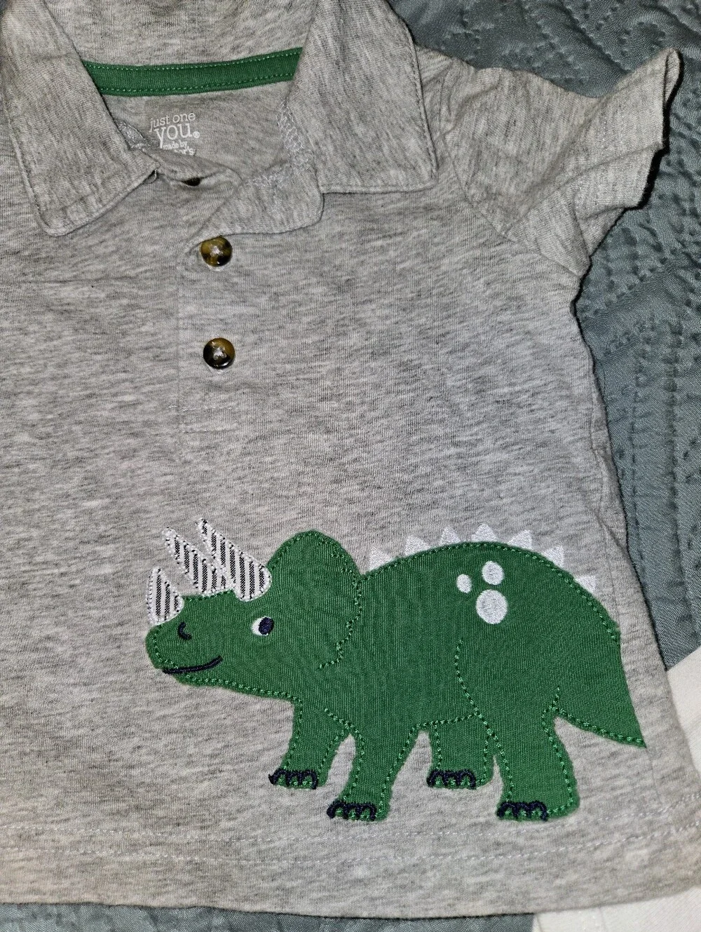 Baby Boy 6-9M Mixed Clothing Bundle - Dinosaurs & Elephant Designs 6pcs