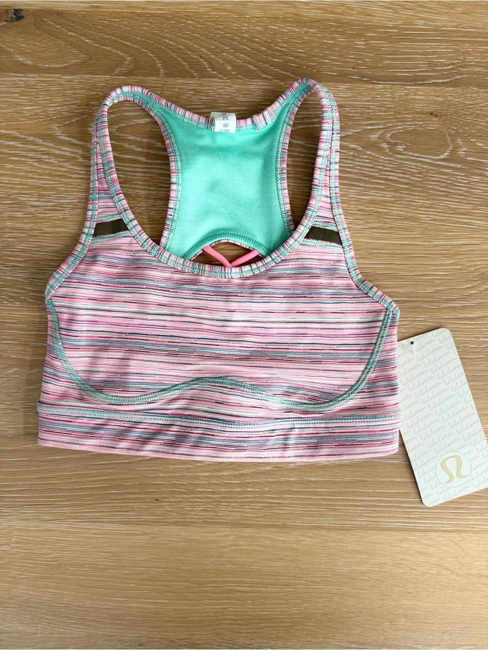 lululemon athletica pink striped