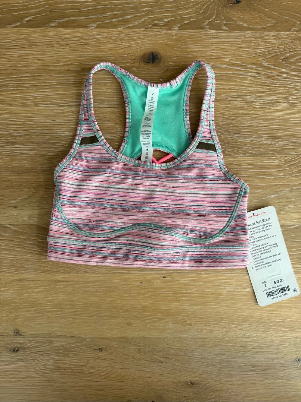 lululemon athletica pink striped