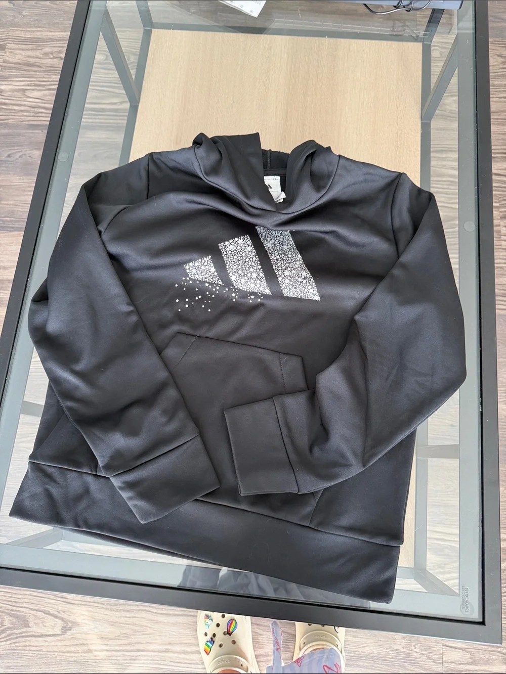 adidas black hooded