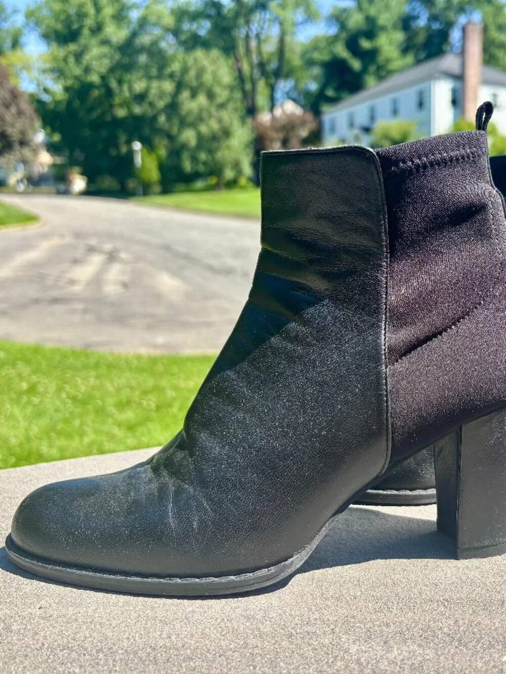 Stuart Weitzman black leather