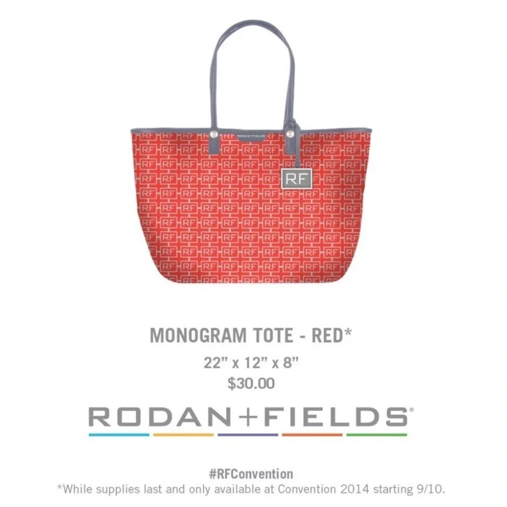 Rodan Fields Orange RF Logo Tote Bag Shoulder Bag‎