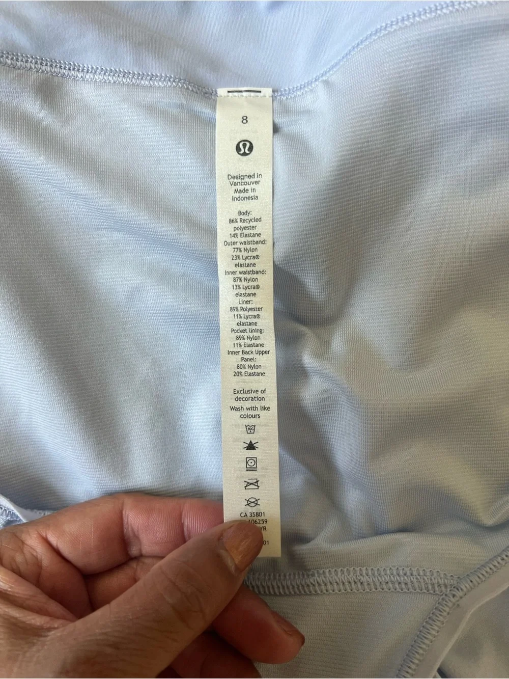 lululemon athletica pale blue