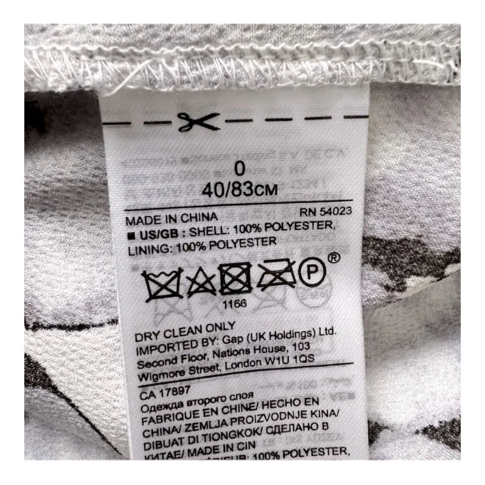 Banana Republic white grey
