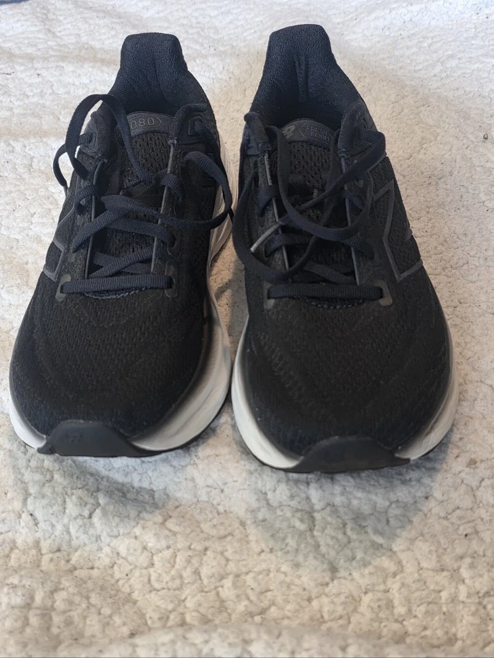 New Balance Fresh Foam X 1080 v13 Black White Running Shoes Women's Size 7.5